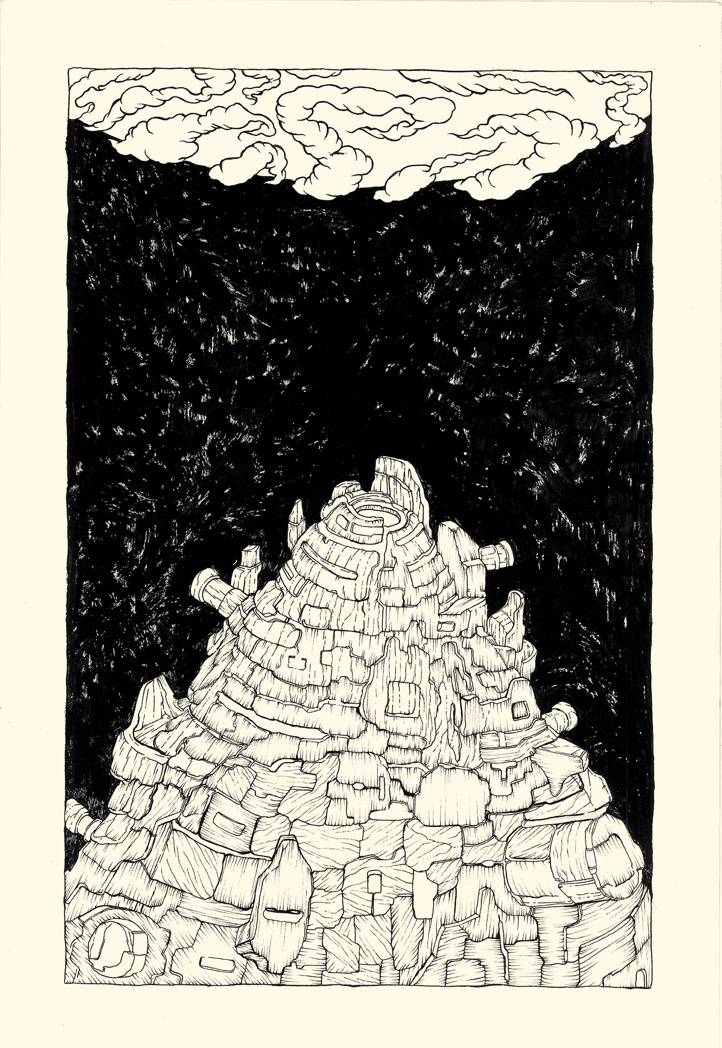 Sahej Rahal, OFFERING, a series of 32 unique drawings, Nr. 4