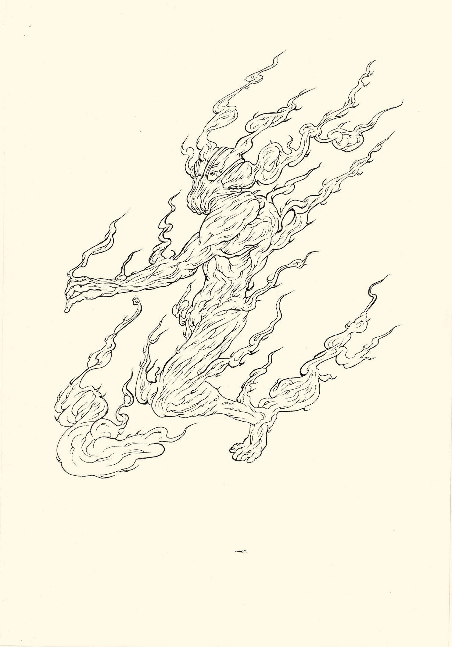 Sahej Rahal, OFFERING, a series of 32 unique drawings, Nr. 5