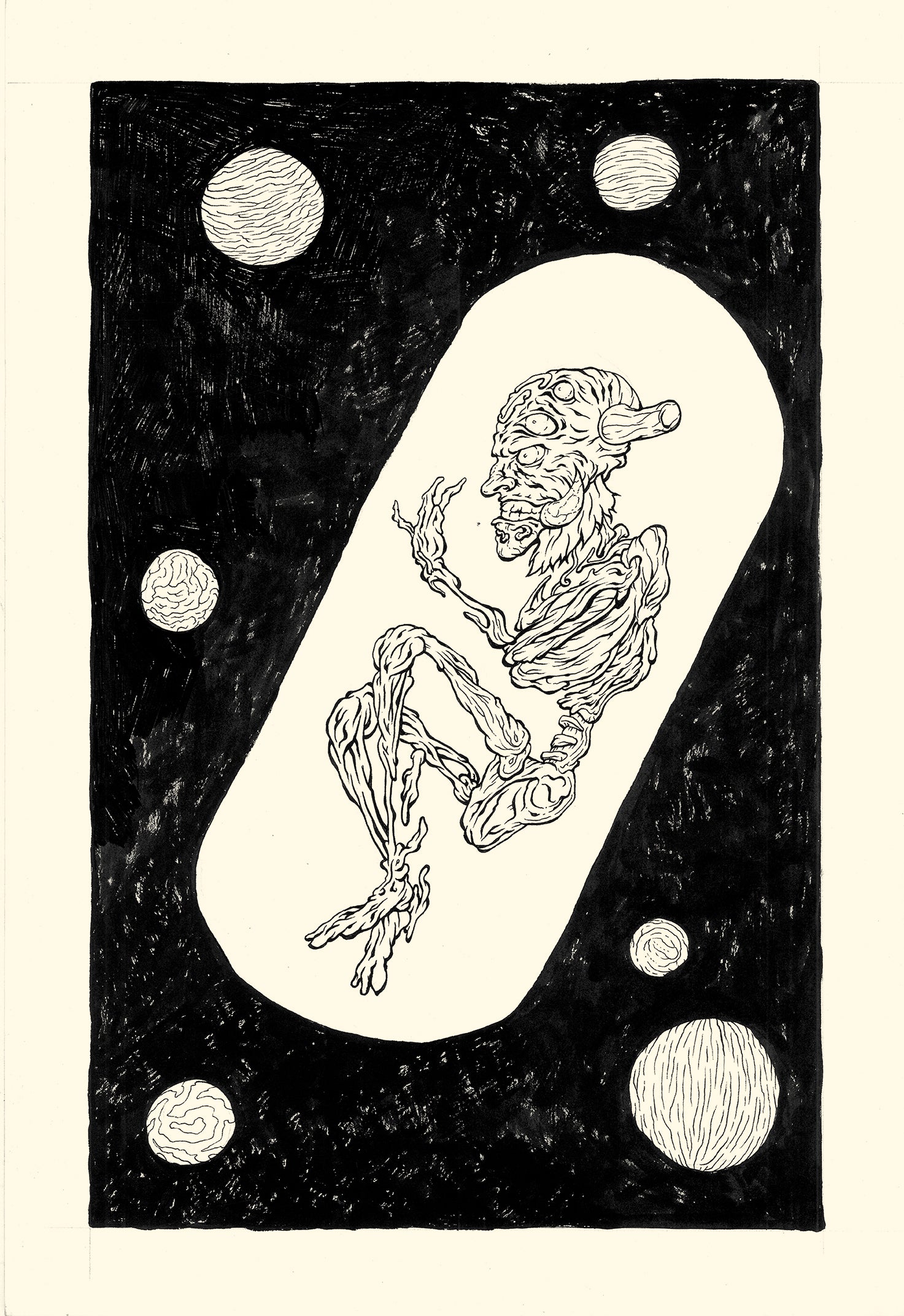 Sahej Rahal, OFFERING, a series of 32 unique drawings, Nr. 7