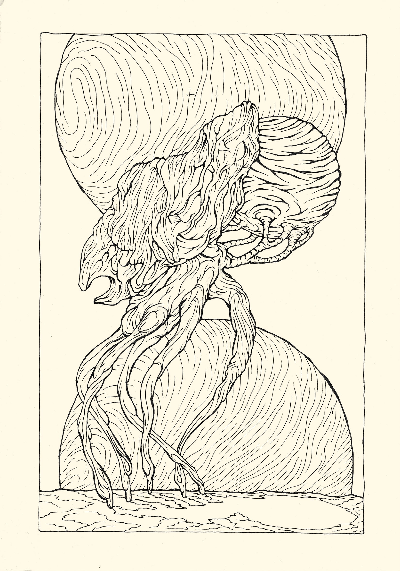 Sahej Rahal, OFFERING, a series of 32 unique drawings, Nr. 8