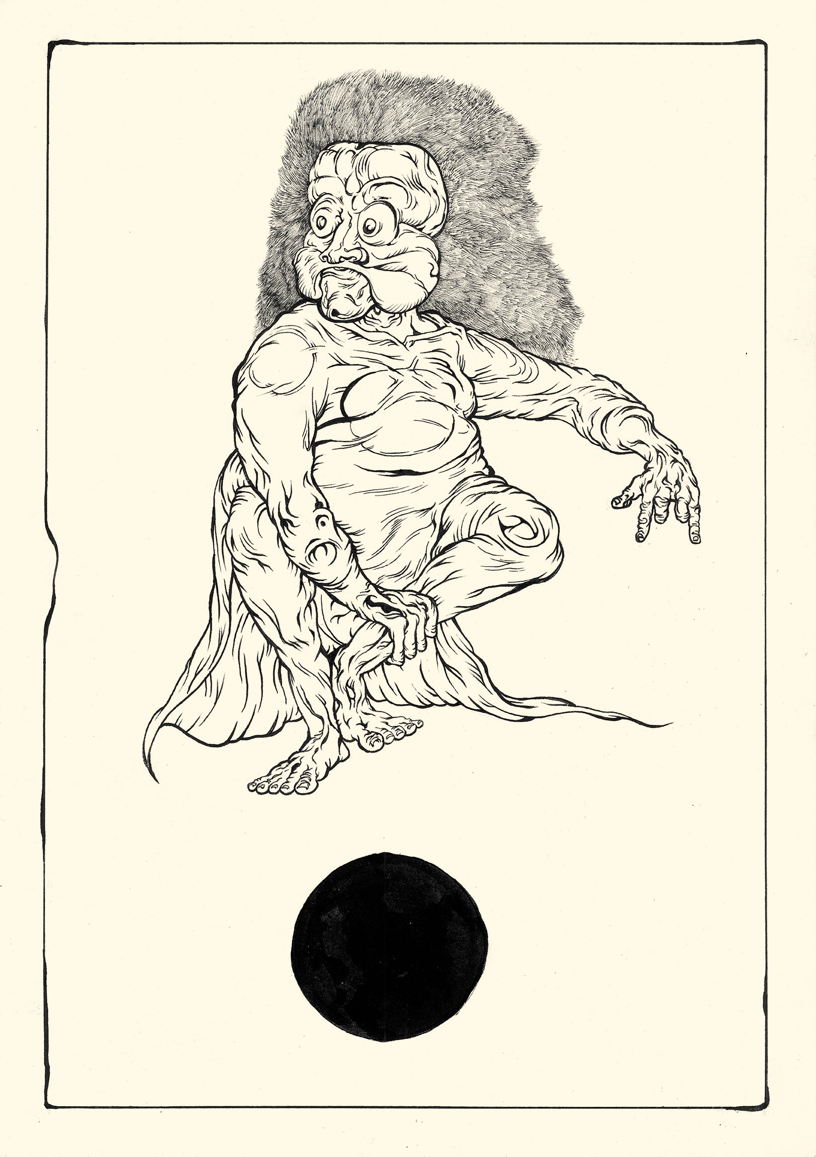 Sahej Rahal, OFFERING, a series of 32 unique drawings, Nr. 9